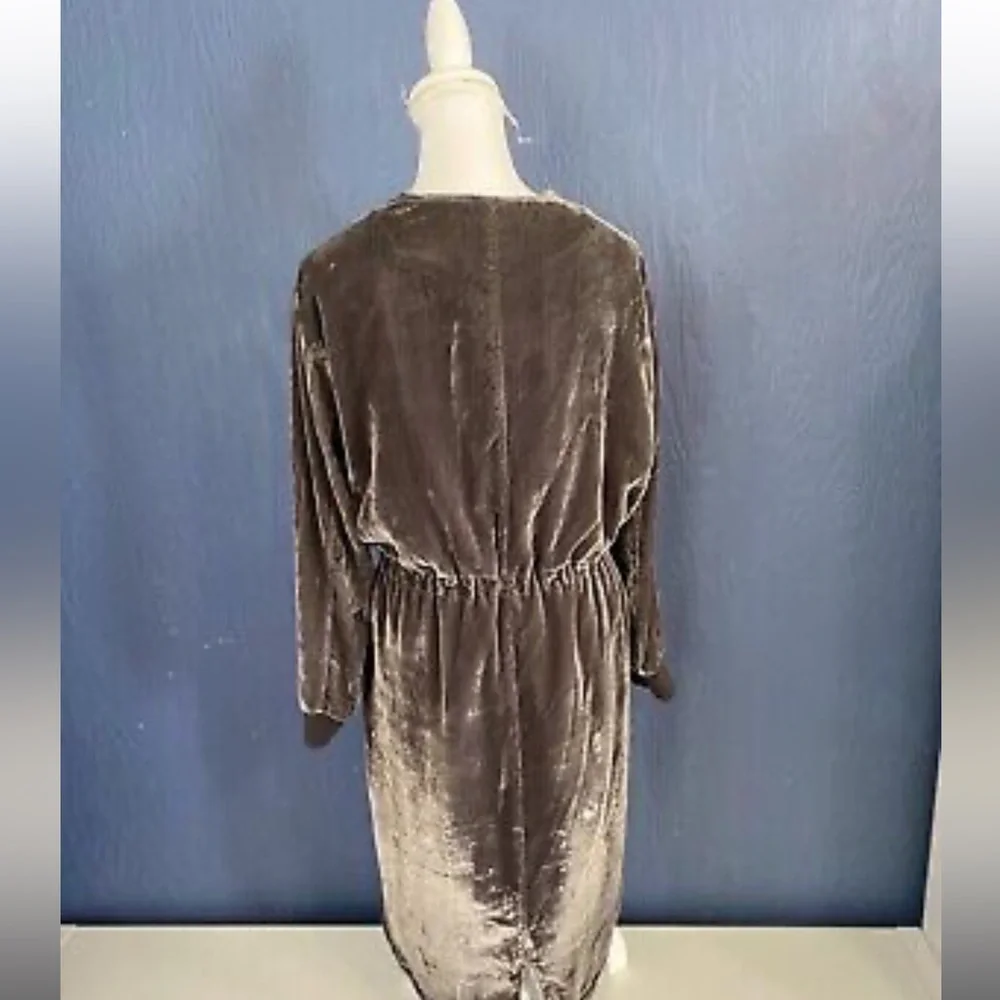 Gap Gray Velvet Velour Dress - Picture 5 of 5